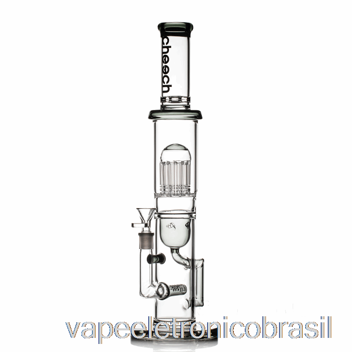 Vape Recarregável Cheech Glass Tree Reciclador Big Rig Bong Preto